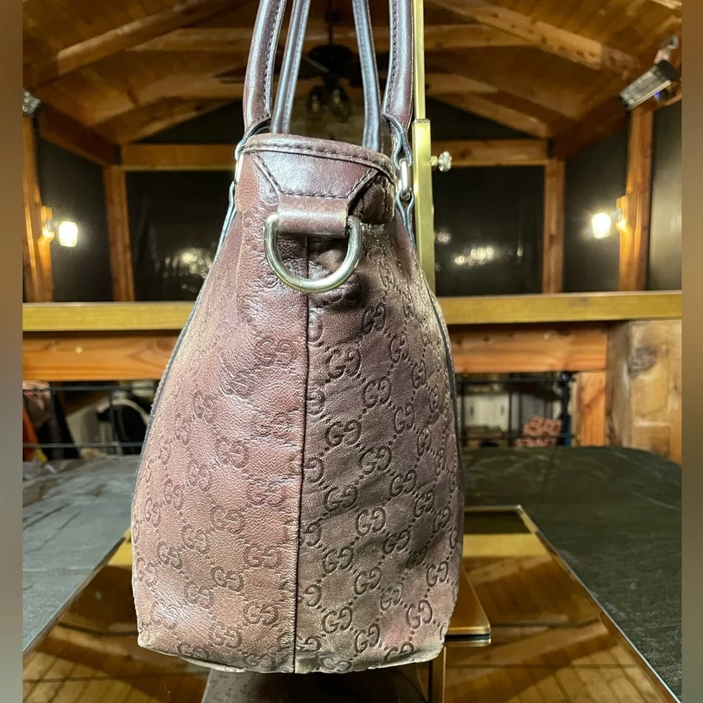 Gucci Joy brown leather GG Supreme tote - Picture 2 of 11